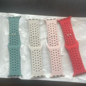 Silicone Apple Watch band bundle new 4 pack